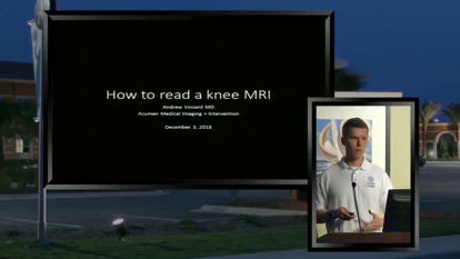 Picture of Anatomy and How to Read an MRI of the Knee